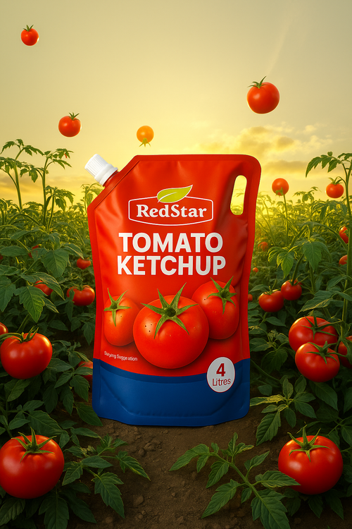 Red Star Tomato Ketchup 4ltr Pouch