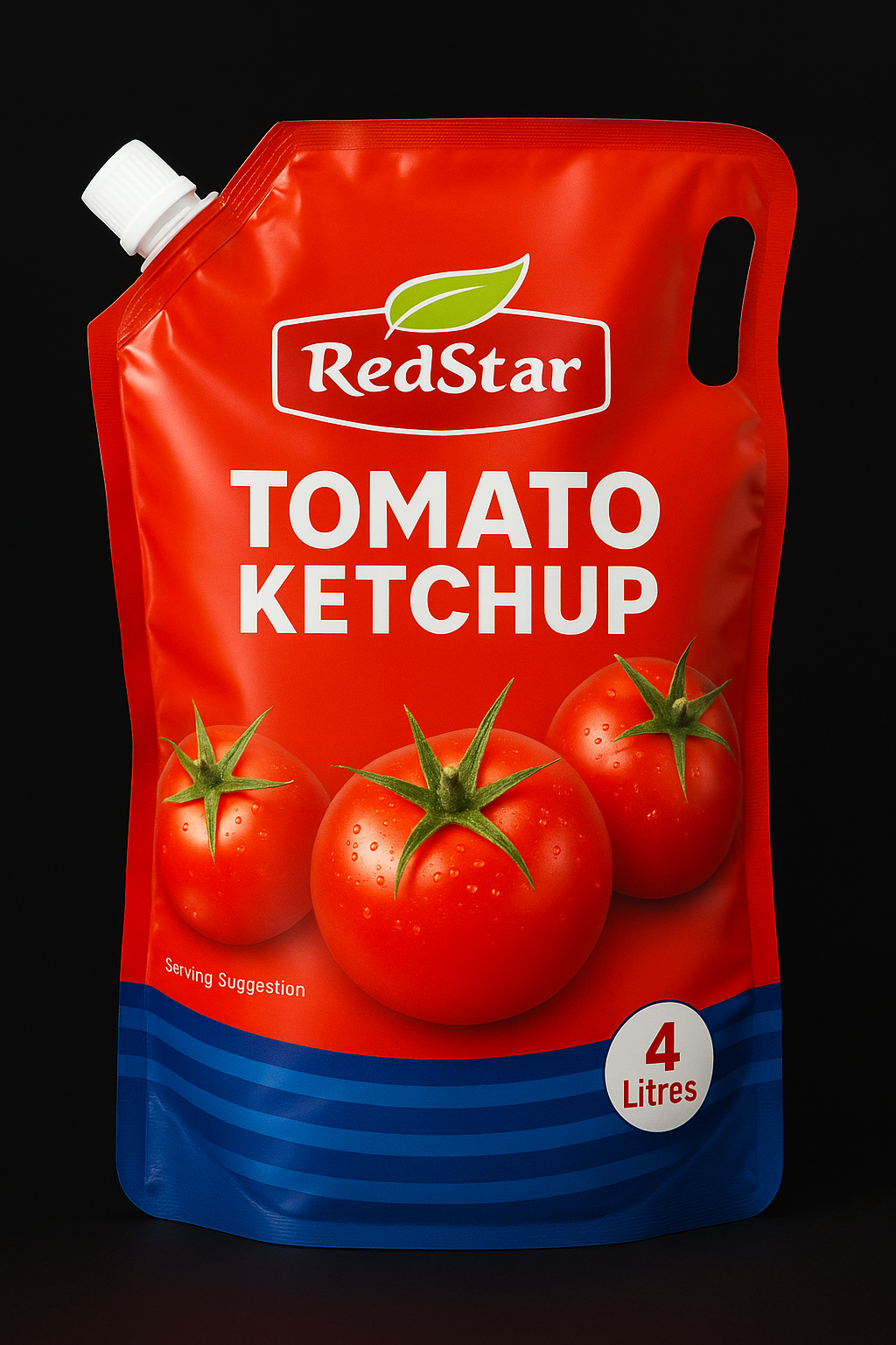 Red Star Tomato Ketchup 4ltr Pouch