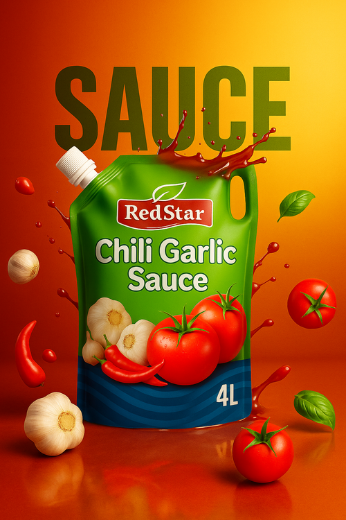 Red Star Chilli Garlic Sauce 4ltr Pouch