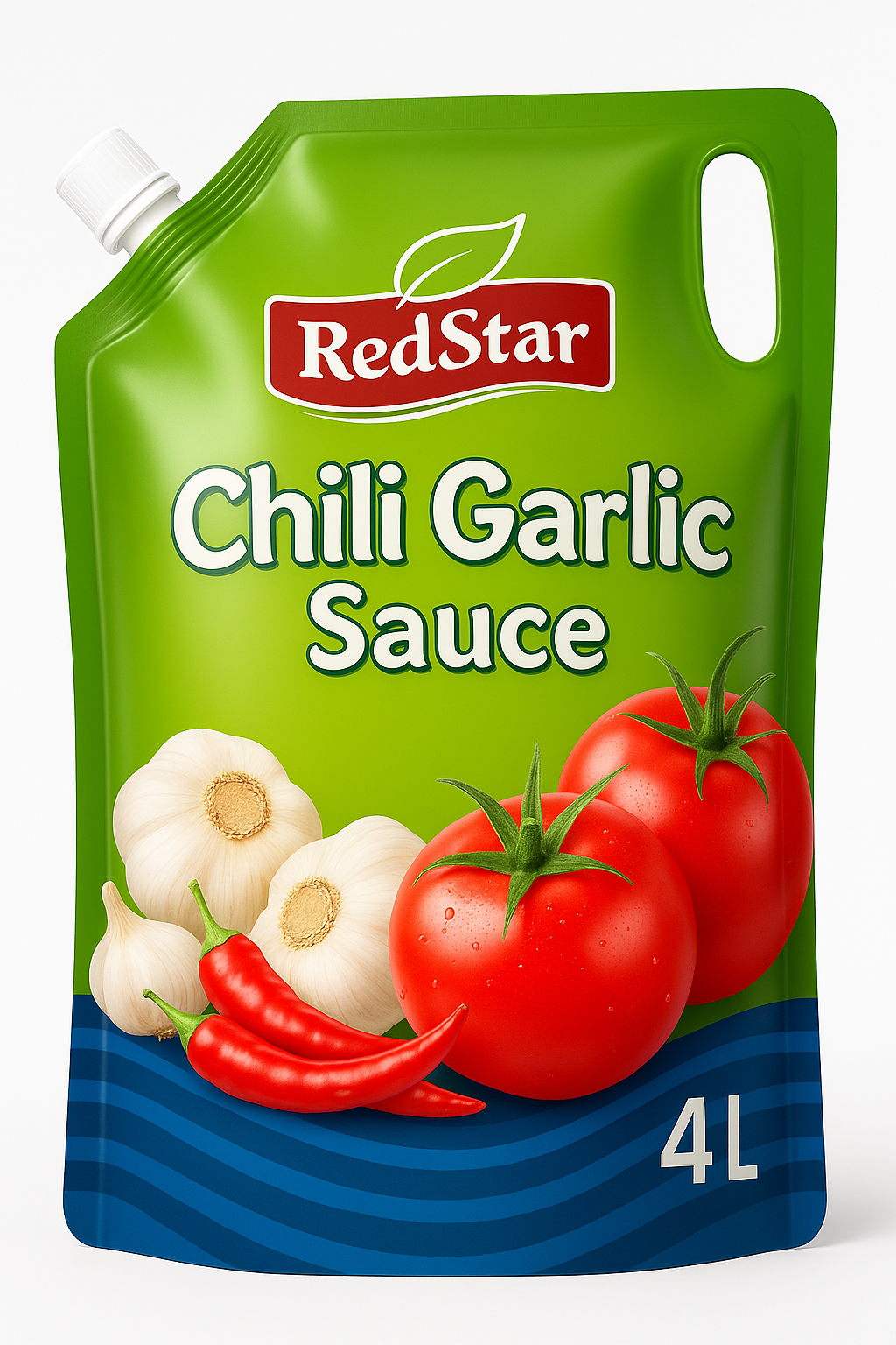 Red Star Chilli Garlic Sauce 4ltr Pouch